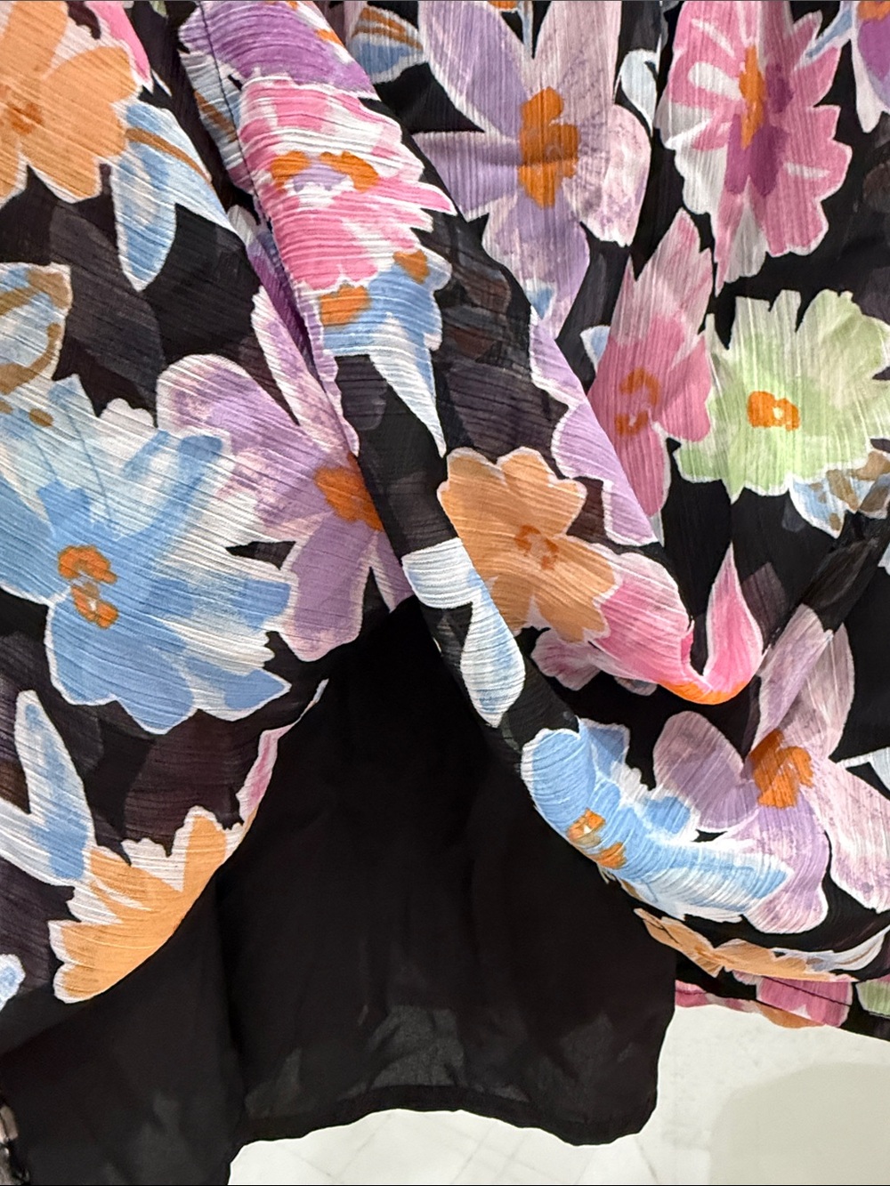 Promesa Beaming Blossoms Floral Chiffon Mini Dress - Picture 6 of 8